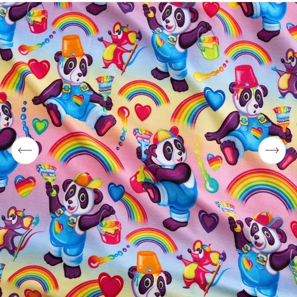 Posh Peanut x Lisa Frank Women's Luxe Pajama Pant Set - 2X - Picture 4 of 4